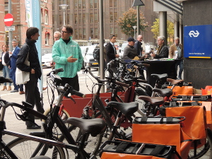 Goedopweg e-bike roadshow bij NS hoofdkantoor